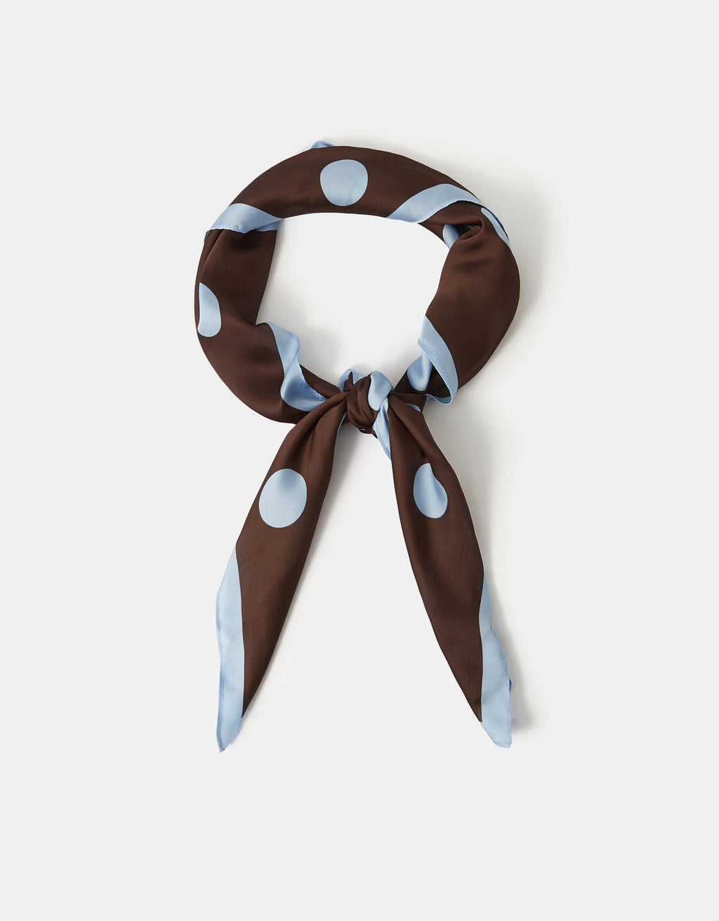 Polka Dot Square Satin Scarf