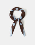 Polka Dot Square Satin Scarf