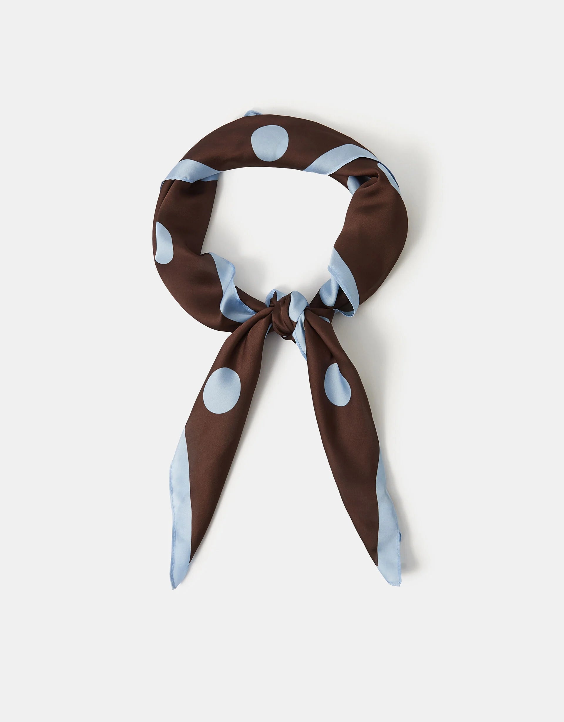 Polka Dot Square Satin Scarf