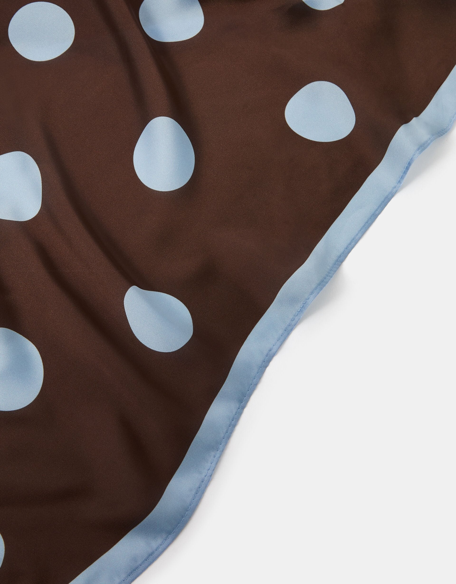 Polka Dot Square Satin Scarf