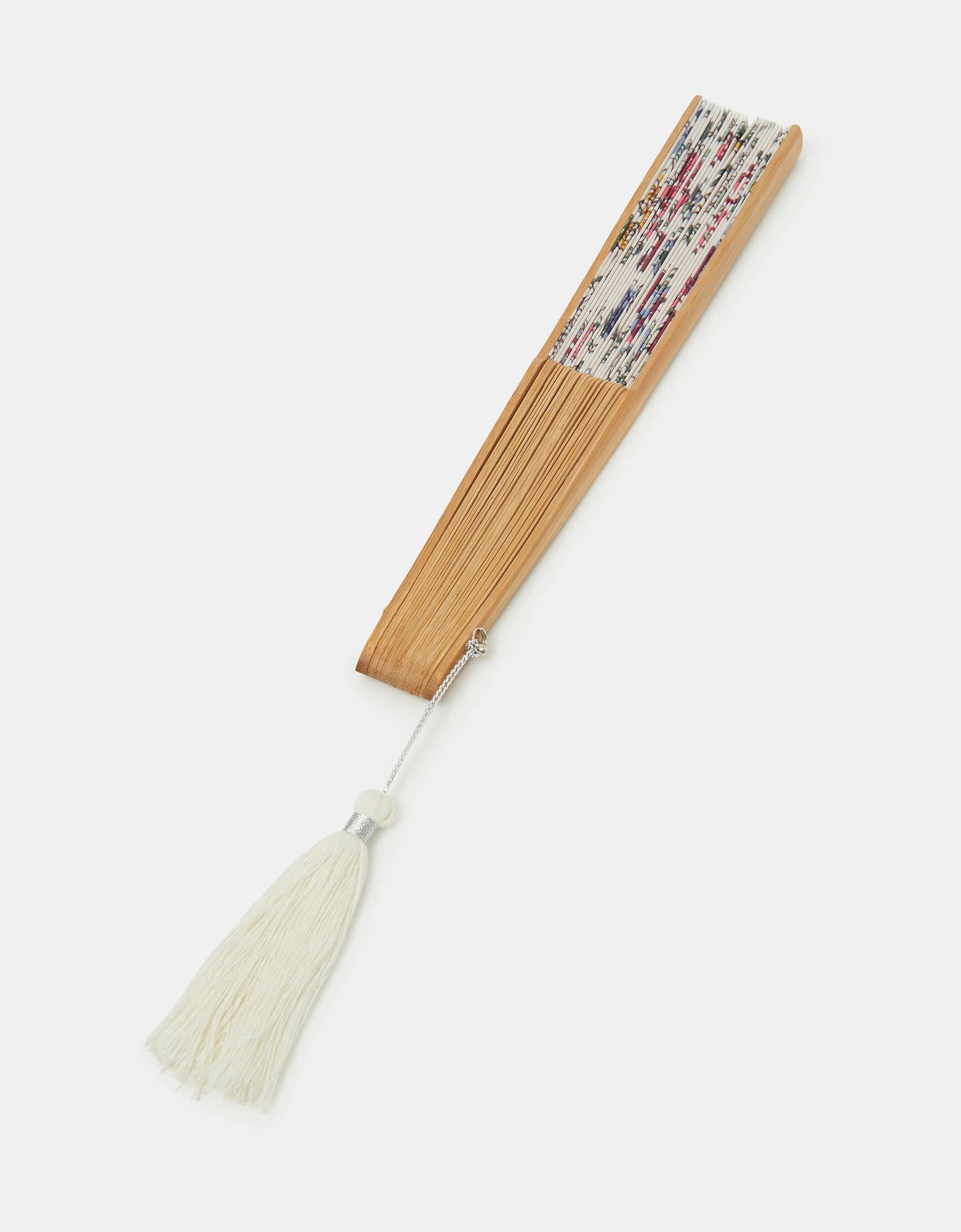 Floral Print Foldable Fan