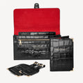 Travel Collection -  Deep Shine Black Croc