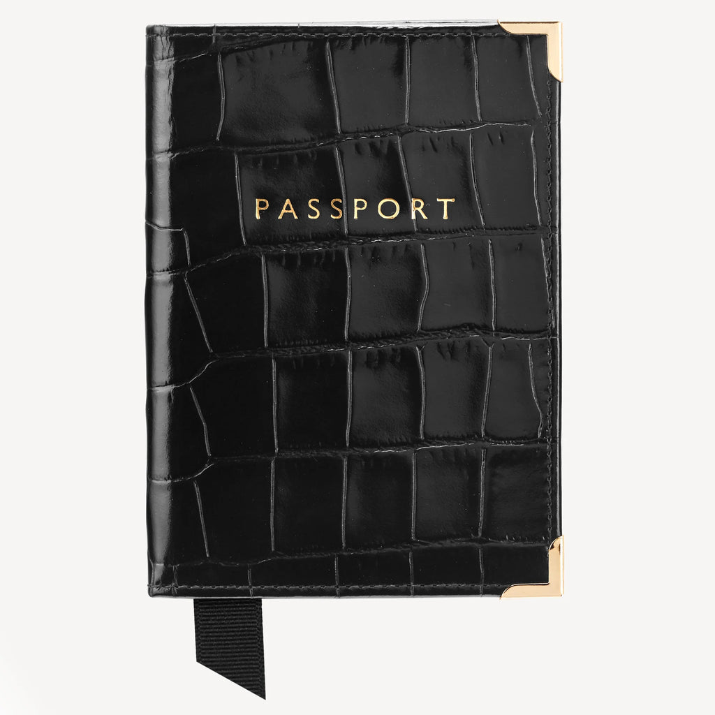 Travel Collection -  Deep Shine Black Croc