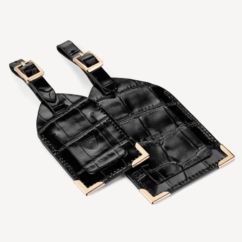 Travel Collection -  Deep Shine Black Croc