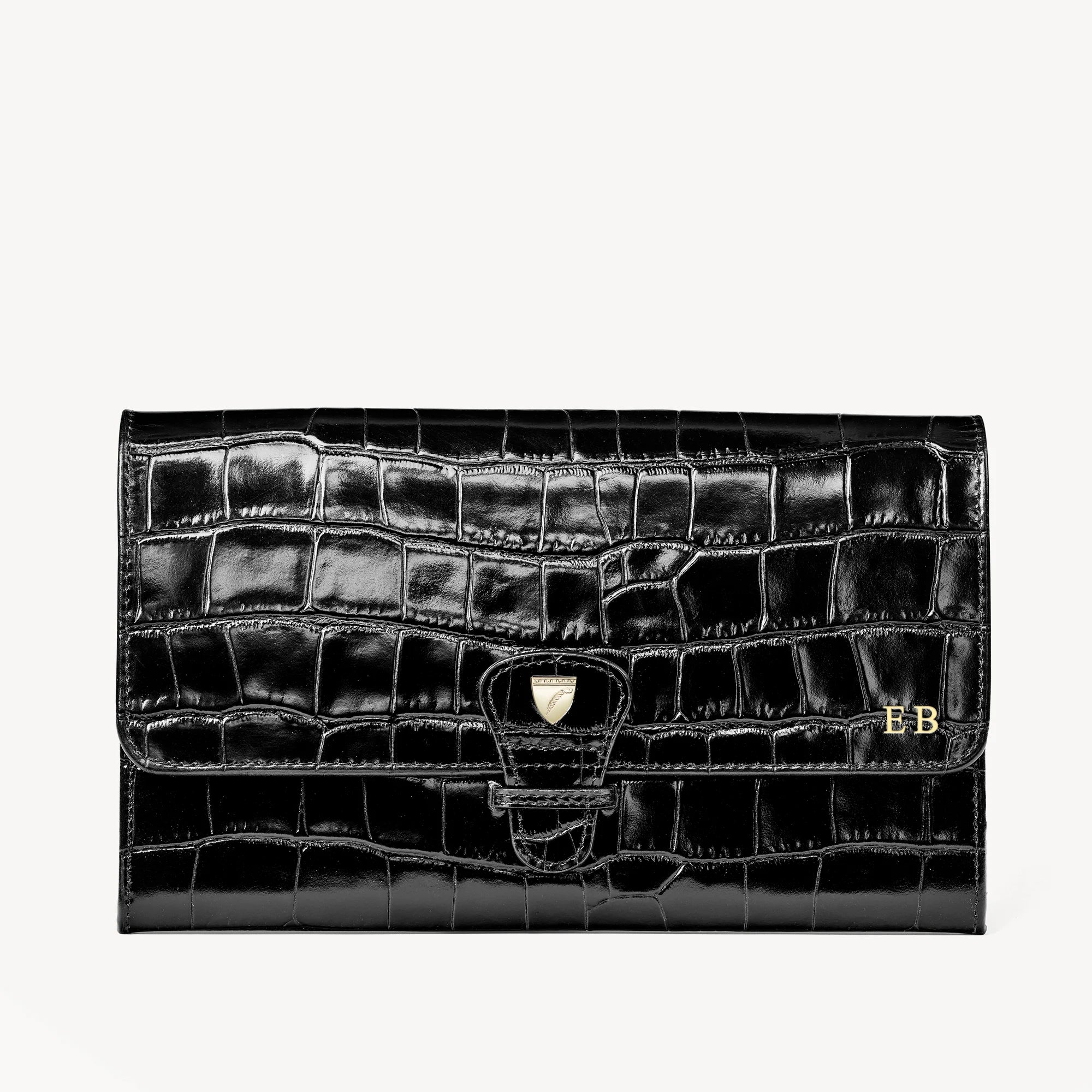Travel Collection -  Deep Shine Black Croc