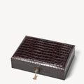 Glasses Case - Deep Shine Amazon Brown Croc