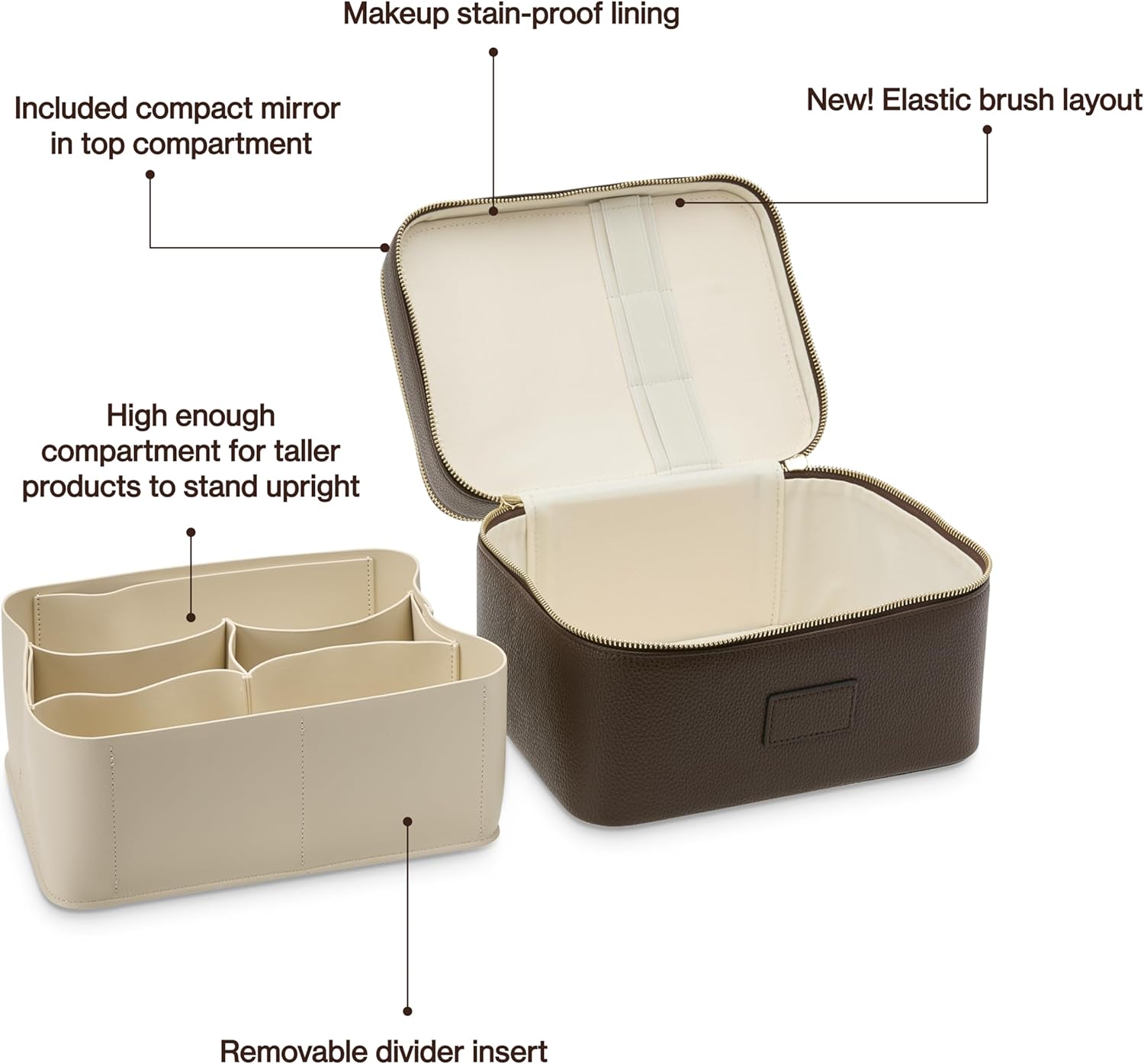 Large Functional Travel Makeup Bag